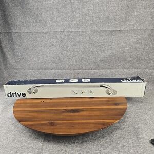 Drive Silver Chrome Knurled‎ Steel Wall Grab Bar 24" L 12124-3 New Open Box